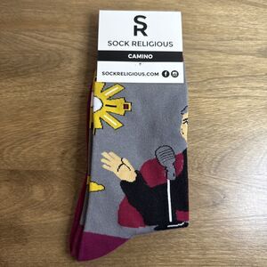 Catholic Sock Religious Archbishop Fulton Sheen Unisex Socks M Sz 5-11 NEW
